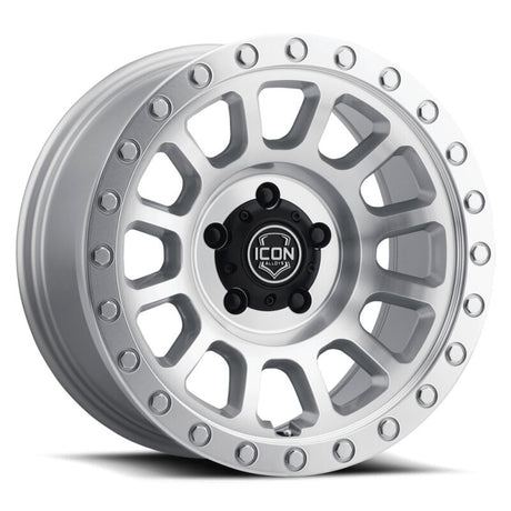 ICON Hulse 18x9 8x180 12mm Offset 5.5in BS Silver Machined | Dirty Garage