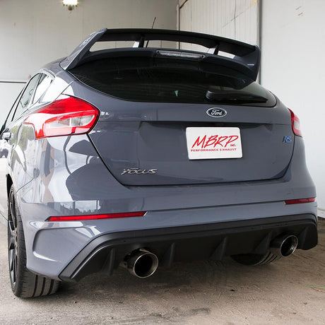 2016-2024 Focus RS 3" Dual Outlet Cat Back Exhaust T409 SS - View 5 | Dirty Garage