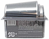 Universal Filter Chrome Round Tapered White - 4in Flange ID x 1.125in Flange Length x 5.5in H - View 14 | Dirty Garage
