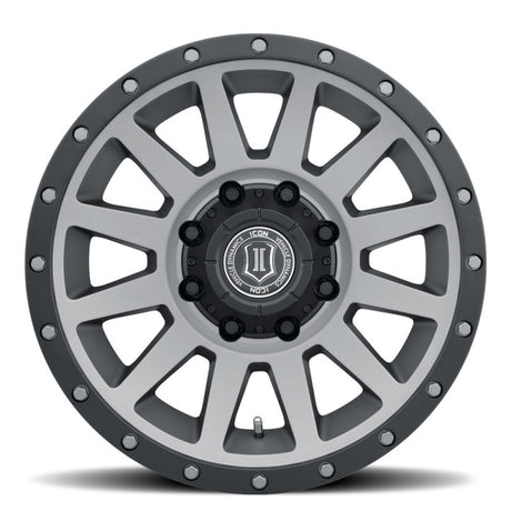 Universal Compression HD 18x9 8x170 6mm Offset 5.25" BS Titanium Wheel - View 2 | Dirty Garage