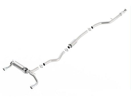 Borla 13-16 BMW 335i / 435i Atak Cat back SS 3.0in, 2.25in 3.5in Tip Single Rolled - View 4 | Dirty Garage