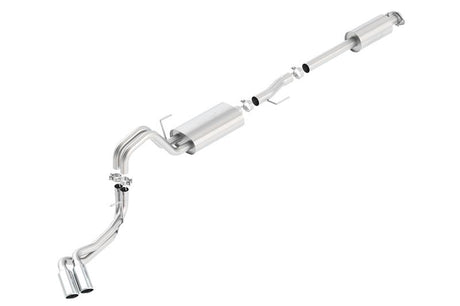 Borla 15-16 Ford F-150 3.5L EcoBoost Ext. Cab Std. Bed Catback Exhaust Touring Truck Side Exit - View 3 | Dirty Garage