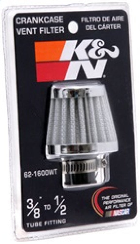 Universal 2in Base OD x .375in Flange ID x 1.75in H Rubber Base Crankcase Vent Filter - White - View 15 | Dirty Garage