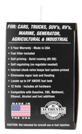 Universal Performance Electric Fuel Pump 1-2 PSI - View 14 | Dirty Garage