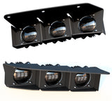 2021-2022 Bronco Triple LED Fog Light Kit White - View 2 | Dirty Garage