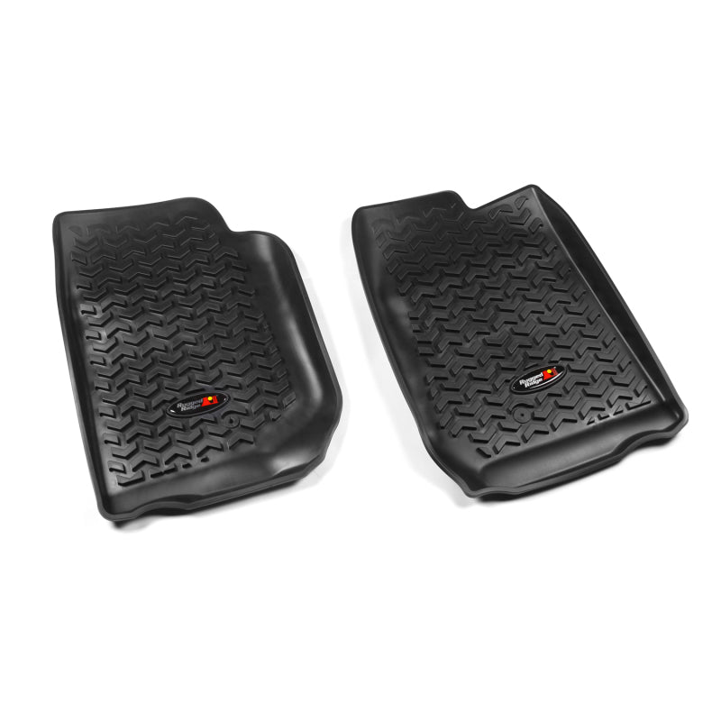 Rugged Ridge Floor Liner Front Black 2007-2018 Jeep Wrangler Unlimited JK 4 Dr - View 3 | Dirty Garage
