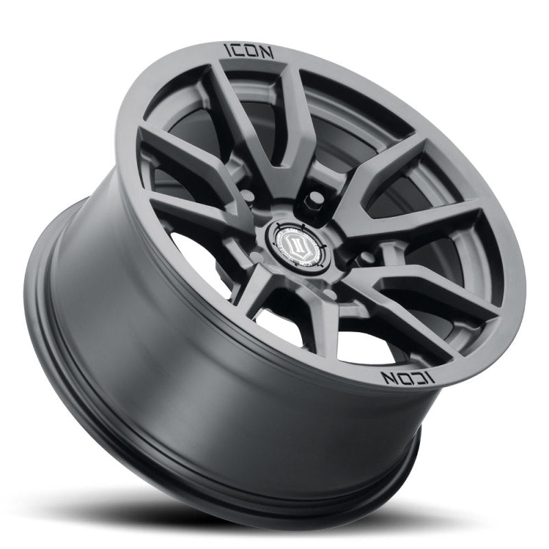 ICON Vector 5 17x8.5 5x150 25mm Offset 5.75in BS 110.1mm Bore Satin Black Wheel - View 3 | Dirty Garage