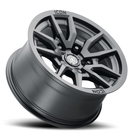 ICON Vector 5 17x8.5 5x150 25mm Offset 5.75in BS 110.1mm Bore Satin Black Wheel - View 3 | Dirty Garage
