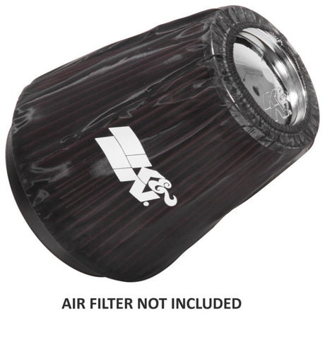 Universal Black Drycharger Round Tapered Custom Air Filter Wrap - View 6 | Dirty Garage