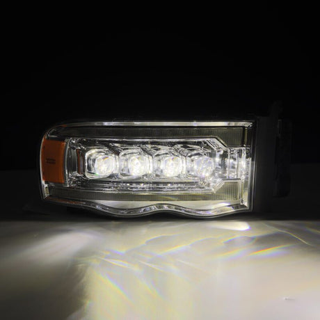 2002-2005 Ram HD Nova-Series LED Projector Chrome Headlights Active Light Sequential Signal - View 5 | Dirty Garage