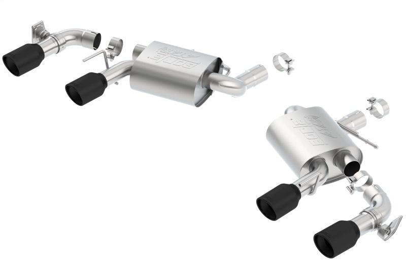 Borla 2016 Chevy Camaro V8 SS AT/MT ATAK Rear Section Exhaust w/ Dual Mode Valves Ceramic Black - View 2 | Dirty Garage
