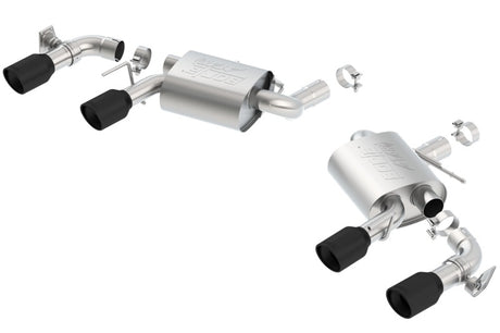 Borla 2016 Chevy Camaro V8 SS AT/MT ATAK Rear Section Exhaust w/ Dual Mode Valves Ceramic Black - View 2 | Dirty Garage