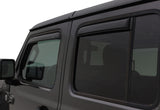 2018 Wrangler Unlimited Ventvisor In-Channel Window Deflectors Smoke - View 2 | Dirty Garage