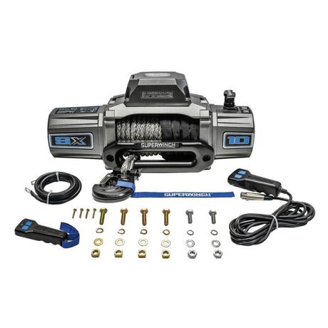 Universal 10k LB 12V SX10SR DC Graphite Synthetic Rope Winch - View 12 | Dirty Garage