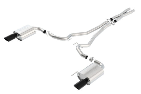 Borla Atak S Cat-Back 15-17 Ford Mustang GT 5.0L V8 MT/AT 2.5in pipe 4in tip (Black Chrome) - View 4 | Dirty Garage