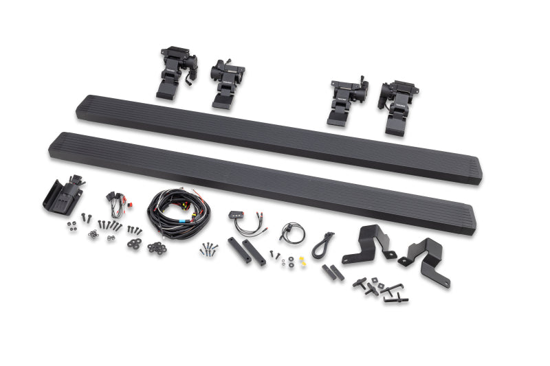 2020-2024 Gladiator CC 4-Door Black VoltStep Electric Running Board Kit - View 9 | Dirty Garage