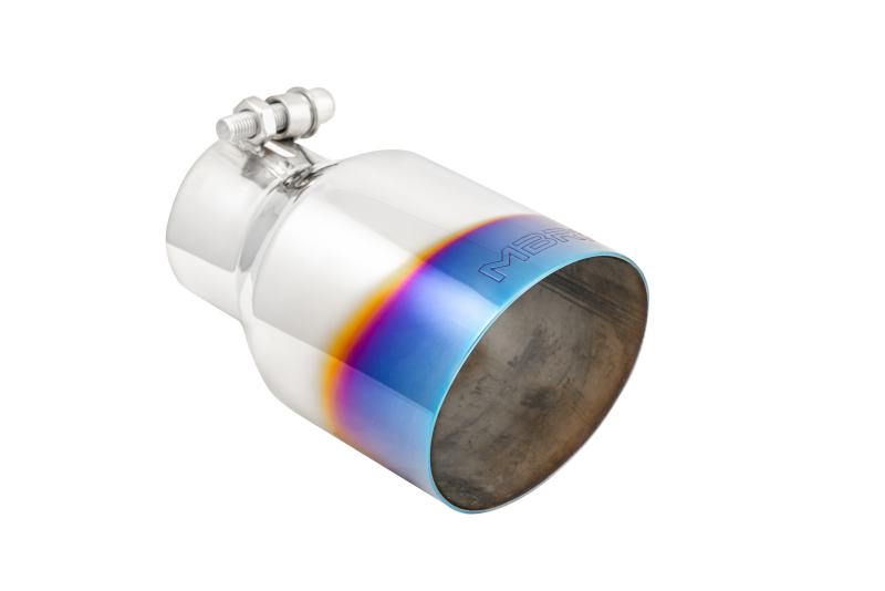 Universal Burnt End Tip 2.5" ID 4 ID Out 6.5" Length Single Wall Angle Cut 304 Stainless Steel - View 3 | Dirty Garage