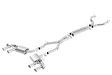 Borla 2017+ Chevy Camaro ZL1 6.2L S-Type Catback Exhaust w/ Dual Split Rear Exit - View 3 | Dirty Garage