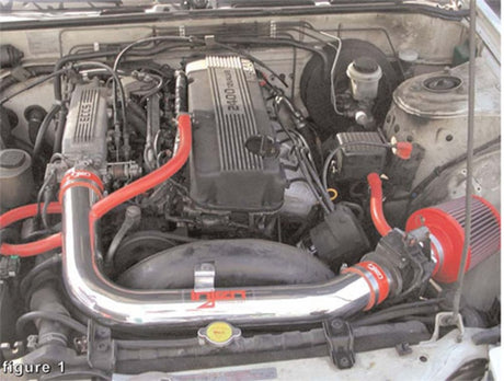 1989-1990 240SX L4 2.4L Black IS Short Ram Cold Air Intake - View 4 | Dirty Garage