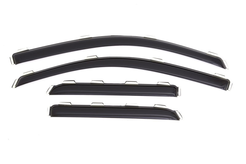 2015-2018 GM HD Ventvisor Front and Rear Window Deflectors Smoke 4-Piece - View 2 | Dirty Garage