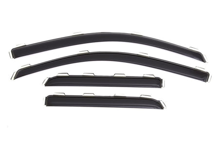 2015-2018 GM HD Ventvisor Front and Rear Window Deflectors Smoke 4-Piece - View 2 | Dirty Garage