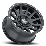 Universal Compression 17x8.5 6x5.5 0mm Offset 4.75" BS 106.1mm Bore Satin Black Wheel - View 3 | Dirty Garage