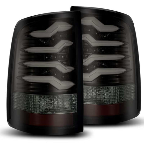 2009-2018 Ram 1500 Pro-Series LED Tail Lights Jet Black - View 7 | Dirty Garage