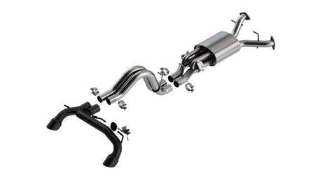 Borla 22-24 Ford Bronco Raptor V6 Turbo AT 2WD / 4WD ATAK Catback Exhaust w/ 4in Black Coated Tips | Dirty Garage