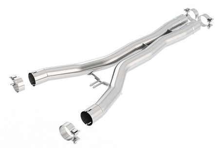 Borla 2014 Chevy Corvette Stingray X-Pipes (Smog Legal Cut and Clamp) - View 3 | Dirty Garage