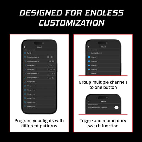Universal D-Switch 8-Channel Button Controller Kit - View 3 | Dirty Garage