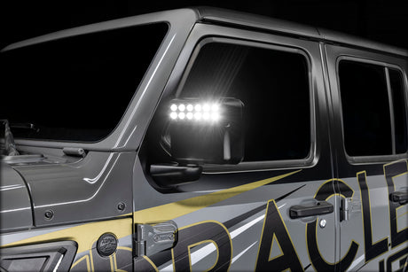 Wrangler JL Gladiator JT LED Off-Road Side Mirrors - View 7 | Dirty Garage