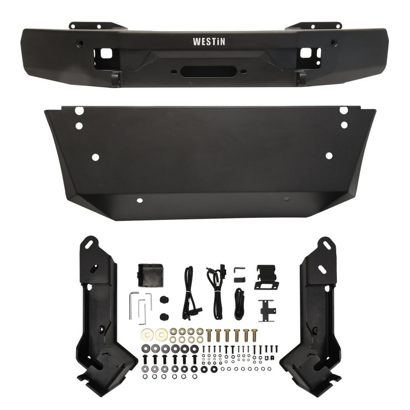 2019-2026 Mercedes-Benz Sprinter Pro-Series Black Mid Width Winch Mount Front Bumper - View 6 | Dirty Garage