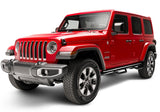 2018-2023 Wrangler JL 4-Door 3" Wheel to Wheel Gloss Black Nerf Steps - View 4 | Dirty Garage