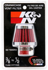 Universal 2in Base OD x .375in Flange ID x 1.75in H Rubber Base Crankcase Vent Filter - View 14 | Dirty Garage