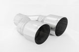 Universal T304 SS Dual Tip 3.5" OD 2.5" Inlet - View 4 | Dirty Garage