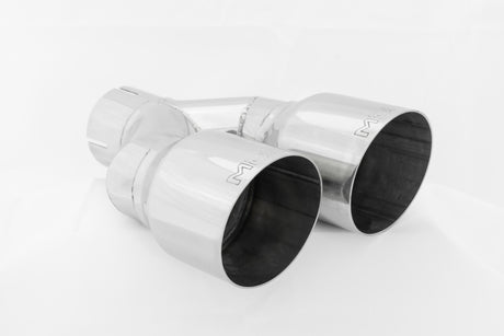 Universal T304 SS Dual Tip 3.5" OD 2.5" Inlet - View 4 | Dirty Garage