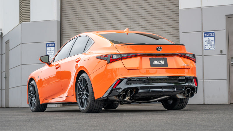 Borla 15-24 Lexus RC F Axle-Back Exhaust System S-Type - Black Chrome - View 3 | Dirty Garage