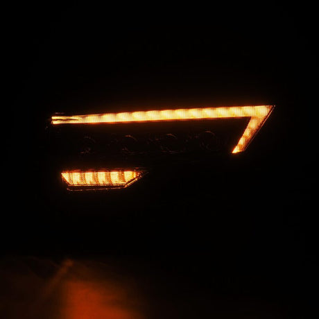 2014-2024 4Runner Nova-Series LED Projector Alpha Black Headlight Sequence Signal Smooth Body DRL - View 4 | Dirty Garage