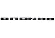 2021+ Bronco Grille Lettering Overlay Kit - Black | Dirty Garage