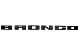 2021+ Bronco Grille Lettering Overlay Kit - Black | Dirty Garage