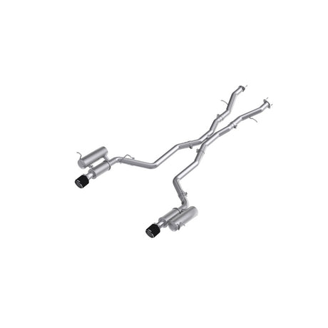 2011-2024 Durango 3" Cat-Back Dual Rear Exit Exhaust Carbon Fiber Tips | Dirty Garage