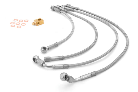 Rugged Ridge Brake Hose Kit Braided Stainless 07-18 Jeep Wrangler | Dirty Garage