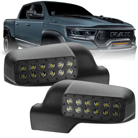 2019-2023 Ram 1500 DT LED Off-Road Side Mirror Ditch Lights | Dirty Garage