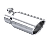 Universal Tip 4" OD 3" Inlet 10" Length Angled Rolled End T304 - View 4 | Dirty Garage