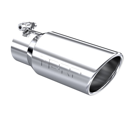 Universal Tip 4" OD 3" Inlet 10" Length Angled Rolled End T304 - View 4 | Dirty Garage