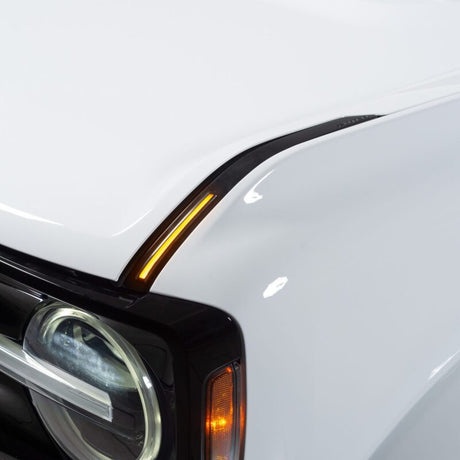 2022-2026 Bronco Luminix DRL LED Lights w/ Pair of Hood Limb Riser Replacements - View 9 | Dirty Garage