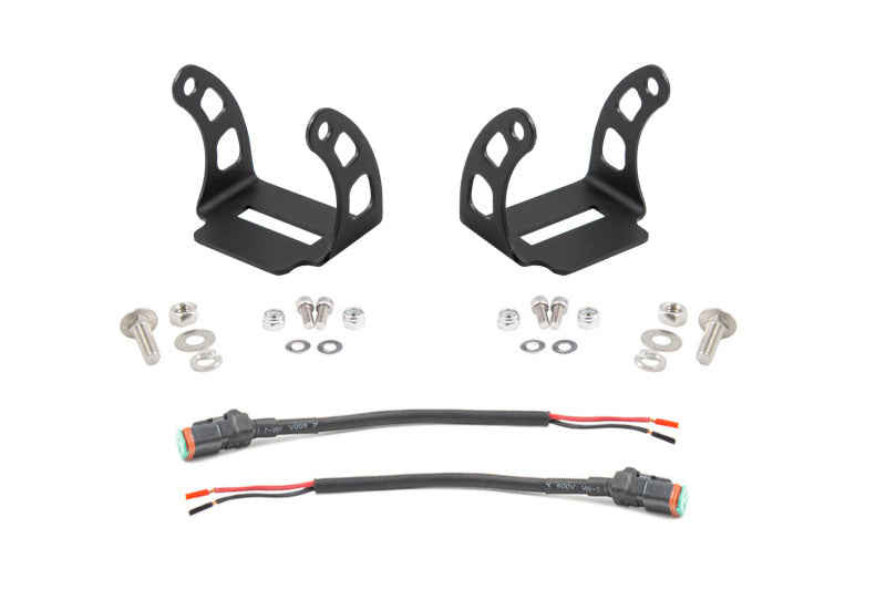 Universal Backlit SS3 Bracket Kit Pair - View 3 | Dirty Garage