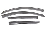 2012-2018 Versa Ventvisor Outside Mount Window Deflectors Smoke - View 4 | Dirty Garage