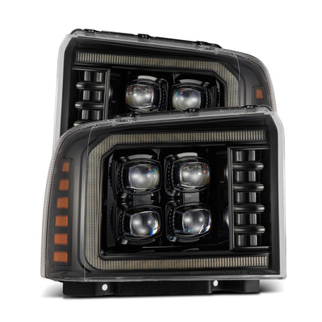 2005-2007 Super Duty Nova-Series LED Projector Alpha Black Headlights | Dirty Garage