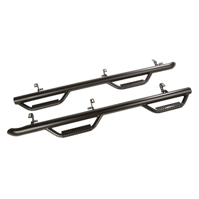 Rugged Ridge Spartan Nerf Bar Textured Black 18-20 Jeep Wrangler JL 4 Door - View 2 | Dirty Garage